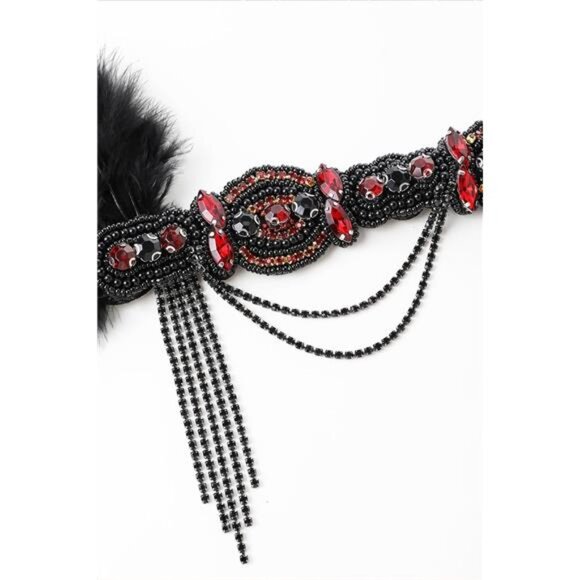 Flapper Headband Roaring 20s Gatsby Headpiece 04 - Picture 4 of 6